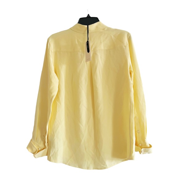 Suistudio Alec Pure Silk Blouse in Light Yellow Size EU 38, US 6, New w/Tag $299 - Picture 3 of 10